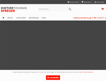 Tablet Screenshot of diktiergeraete.net